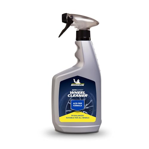 MICHELIN 31418 Wheel Cleaner High Performance Spray 650ml | Acid-Free pH Balanced Formula | Safe for Alloy Steel Chrome Wheels | Professional Brake Dust Remover | Even Spray Application Bottle
