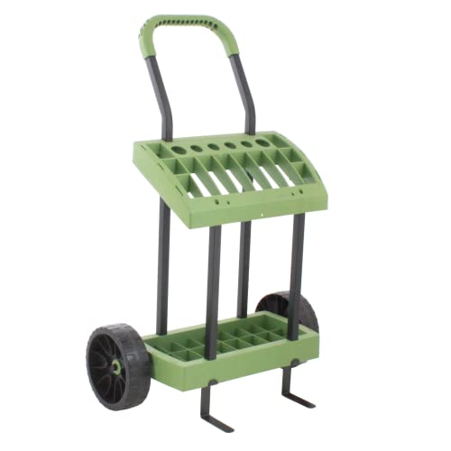 Rolling Tool Toter | Storage Rack On Wheels for Yard