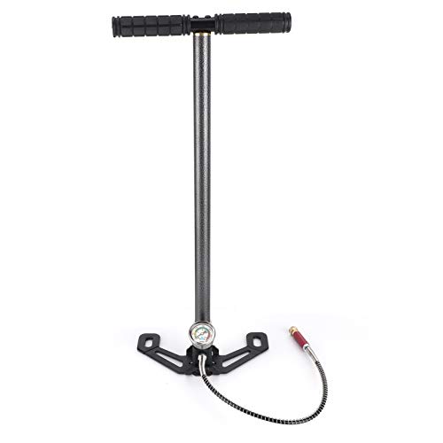 High Pressure Pump for Air Rifle Pcp Pump 4500psi for PCP Air Gun Rifle Boat Tire Ball, 3 Stage Tungsten Steel Hand Tire Pump Portable Gas Filter Built-in Oil and Water Separator