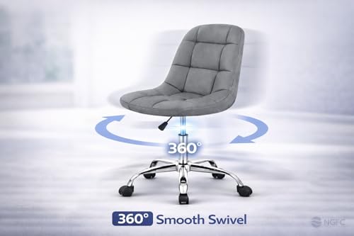 Image of Modern Egg Shape Bar Stool with 360 Swivel | Height Adjustable Bar Chair | Counter Stool & High Chairs | Comfortable for Home, Office, Restaurant Bar, Cafe & Cash Counter - (Grey)