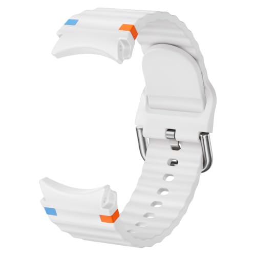 Image of Suitisbest Compatible for Samsung Galaxy Watch 7 /6 /5 /4 /FE Strap, 40mm 44mm 45mm /Watch 6 4 Classic 4 42mm 46mm 43mm 47m,Silicone Sport Straps No Gap Men Women