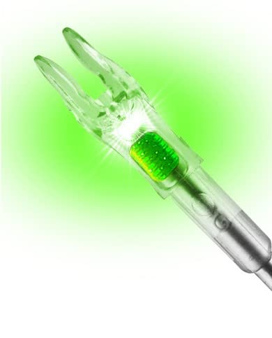 | Jupiter Lighted Nocks | Bright Lighted Nocks for Arrows | Illuminated Nocks | Glow in The Dark Arrow Nocks | LED Arrow Nocks | Light Up Nocks | 6 Pack