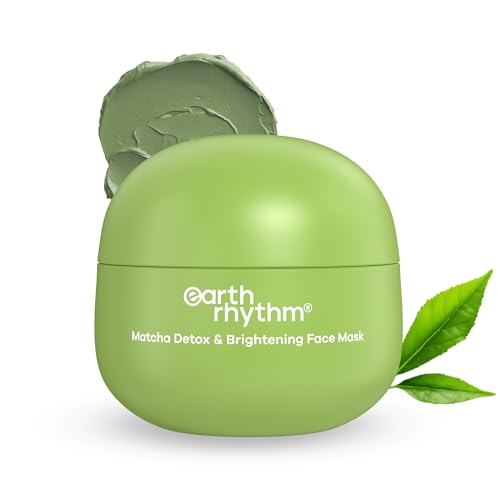 Earth Rhythm Matcha Face Mask Brightens & Detoxifies Skin with Ma...