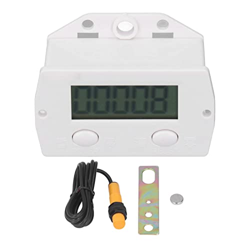 Respicefinem 5 10×6×5 Berm Punch Electronic Counter 5 Digit Digital Display 099999 Plastic Sensor with Magnetic