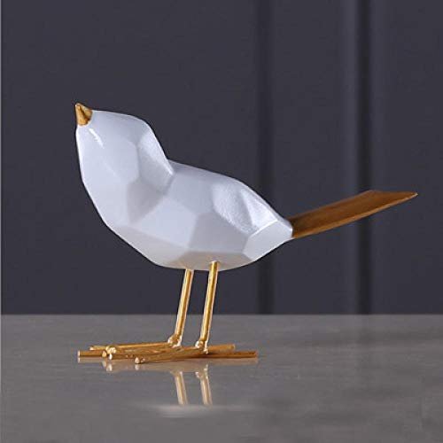 Statue d'oiseau en résine faite main décoration élégante pour bureau ZXQUEGF