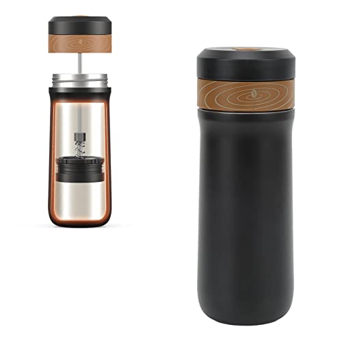 F FABOBJECTS® Travel French Press Coffee Maker, Portable Coffee Pot Double Wall Design for Commute - Image 6
