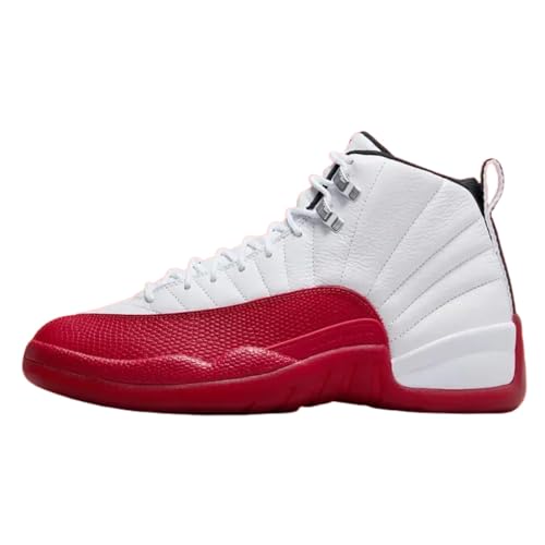 Jordan Mens Air 12 Retro Cherry 2023' - White/Black-Varsity Red - Size 8.5