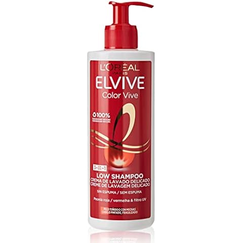 L'Oreal Paris Elvive Low Shampoo Champú para cabello teñido Cover