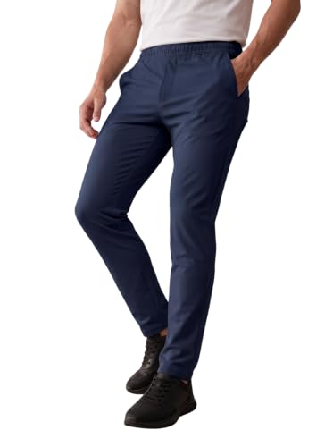 Image of SaintX Men's 4-Way Stretchable Athleisure Pants | Sweat Wicking Fabric | Slim Fit | Active - Sports Wear | Travel, Lounge & Casual Wear | Stylish Back Zipper Pocket | Available in Plus Size (ST06)