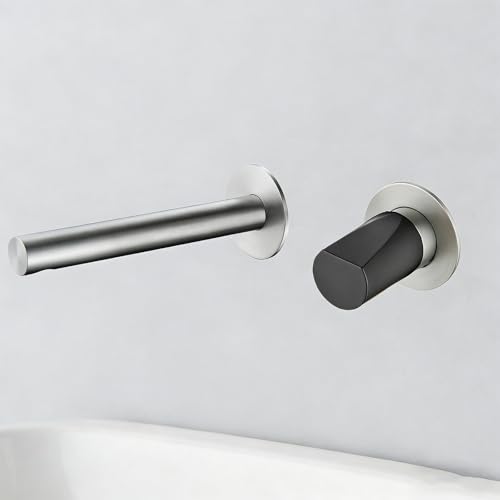 Mitigeur de lavabo encastré 2 fonctions en laiton avec contrôle chaud froid précis