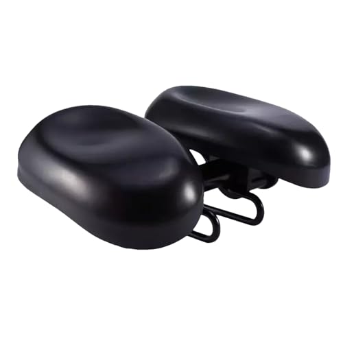 Mxshc Asiento acolchado para bicicleta, funda ajustable para sillín de bicicleta, almohadilla de absorción de impactos para montar a larga distancia, ciclismo, ocio, ejercicio diario, actividades al