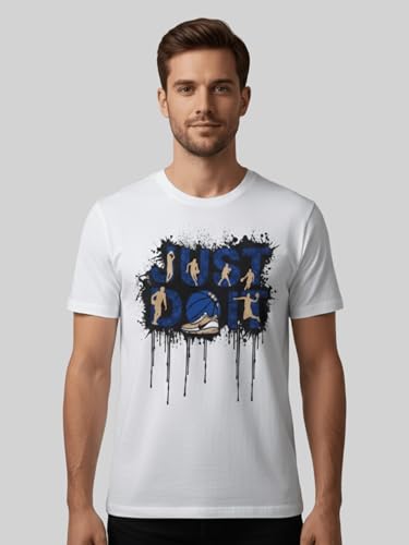 Image of Dollar Club Men's Cotton Round Neck Printed T-Shirt