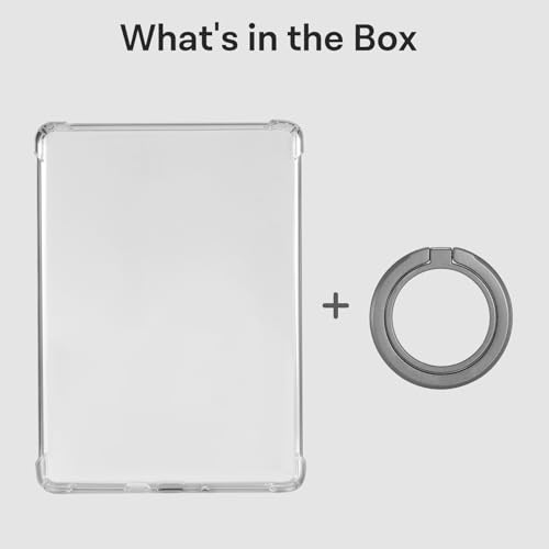 Image of CoBak 6.8 inch Clear Case, not for iPad(A0723) | Lightweight, Scratch-Proof Silicone Back Cover with a Magnetic Ring Stand