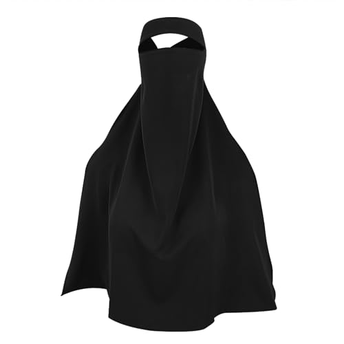 Women Full Coverage Niqab Hijab Muslim Islamic Face Veil Half Niqab Middle East Abaya Dubai Turkey Opaque Face Veil2
