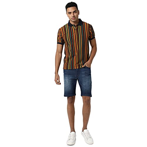 Image of Campus Sutra Men Polyester Regular Fit T-Shirt