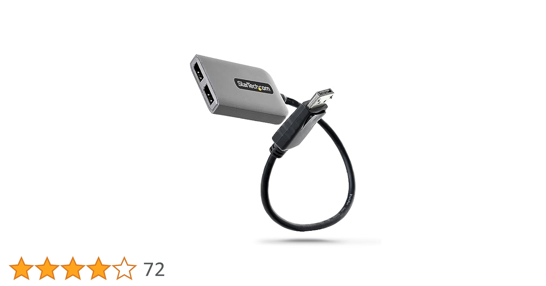 StarTech.com MSTハブ MST14DP122DP Dual-Monitor DisplayPort 1.4 Splitter, DisplayPort to 2x DP