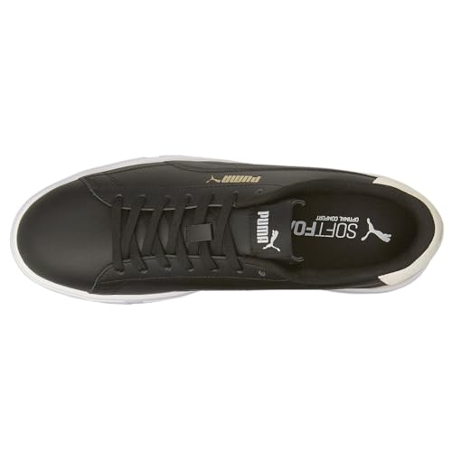 PUMA PUMA Men's SERVE PRO Sneaker, Puma Black-Puma Black-Puma White-Puma Team Gold, 13