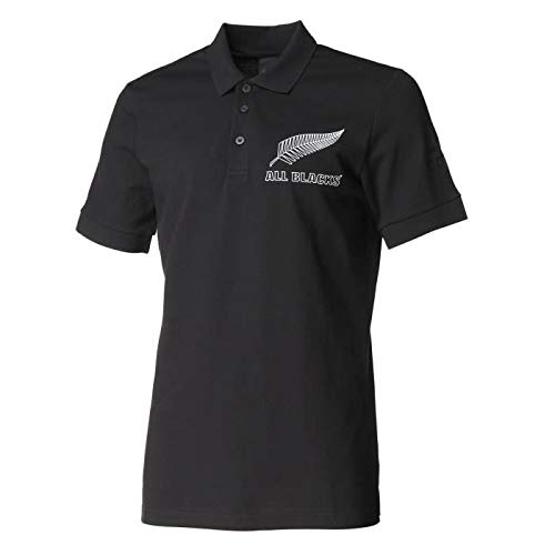 adidas Hommes Nouvelle-Zélande All Blacks Polo T-Shirt Noir S