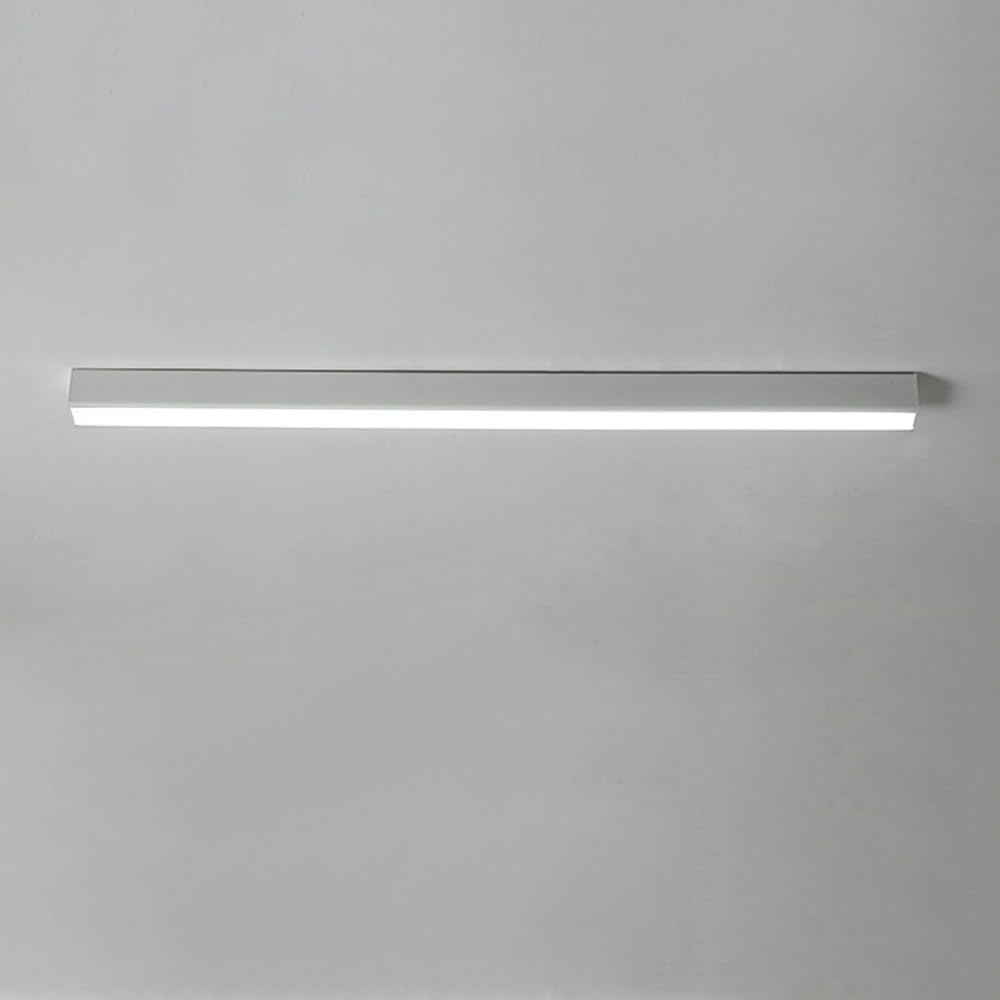 Decorazione Domestica Moderna Plafoniera lineare a LED Moderna plafoniera da Incasso per corridoio Barra Lunga in Metallo Apparecchio di Illuminazione Plafoniera da Ufficio Bianca per la casa