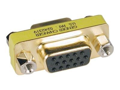 Tripp Lite P160-000 Slimline VGA Gender Changer Adapter Coupler, HD15 F/F Gold-Plated, PC Monitor Projector Display Connector, Cloud Care Pre-Configured Bundle Eligible (50 Pack)