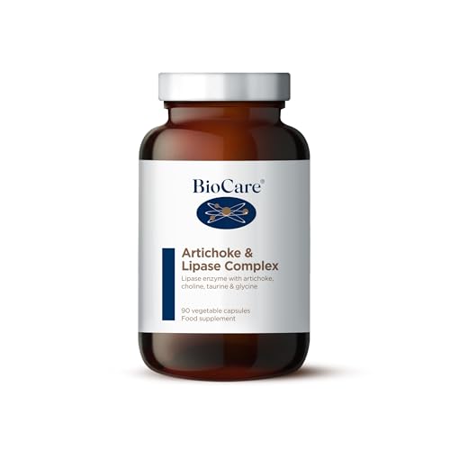 BioCare Artichoke & Lipase Complex - with Choline, Artichoke Extract, Lipase, Taurine & Glycine - 90 Capsules