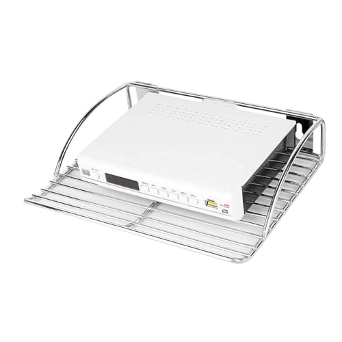 Image of Namani Stainless Steel WiFi /Setop Box Stand Holder Wall Shelf /Living Room WiFi Router Holder /WiFi Stand tv Setop Box, Bathroom Shelf Wall Mount Silver for Home & Bedroom Decor (Pack of 1)