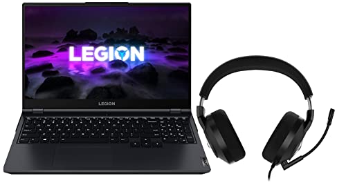 Lenovo Legion 5 AMD Ryzen 7 5800H 15.6" (39.62cm) WQHD IPS Gaming Laptop (16GB/1TB SSD/6GB NVIDIA RTX 3060/165Hz/Win11/MSO2021/RGB Backlit/3months Game Pass/2.4Kg), 82JU00SYIN + Legion Headset