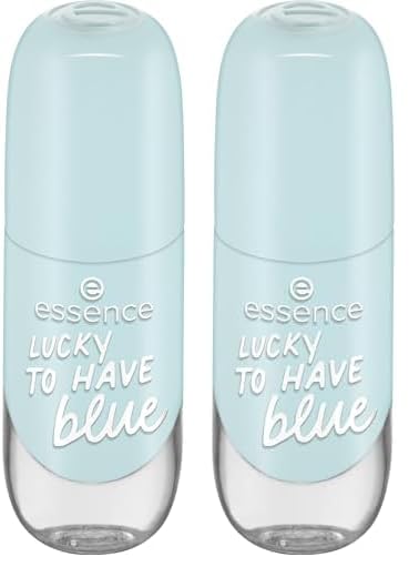 essence UÑAS LACA GEL NAIL COLOUR 039 LUCKY TO HAVE BLUE W-6 (Paquete de 2)