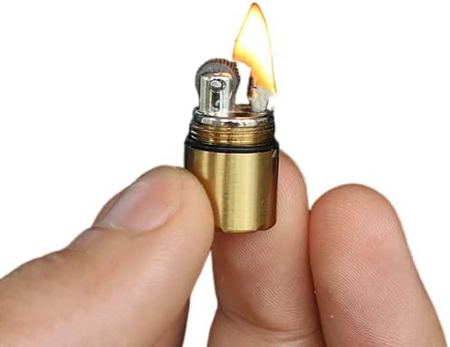 Smallest Thumb Lightet Height 2.5cm/φ 1.3cm Capsule Lighter for Field Emergency Survival Tool Sophisticated and Practica