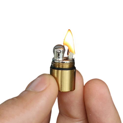 Smallest Thumb Lightet Height 2.5cm/φ 1.3cm Capsule Lighter for Field Emergency Survival Tool Sophisticated and Practica