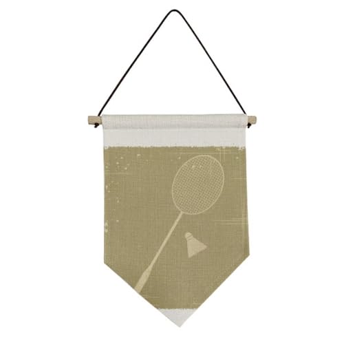 Bannière badminton décorative pour embellir un mur vide - 2