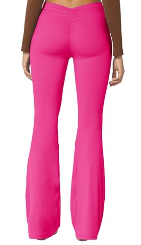 Image of Sunzel Flare Leggings, Crossover Yoga Pants with Tummy Control, High-Waisted and Wide Leg
