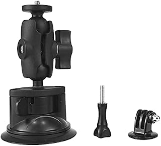 Higatful Car Windshield Suction Cup Mount for Insta360 ONE X2, ONE X, ONE R, GO 2, GoPro Hero Max Fusin 10 9 Accessories and DJI OSMO Action Camera Dash Cam Holder