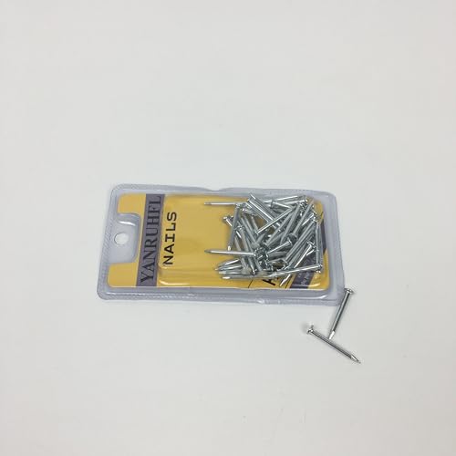 Clavos para colgar niquelados de 2 pulgadas, 50 piezas miniatura 4