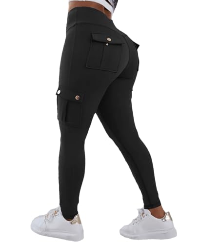 Hip Lift Leggings with Flap Pockets Women's Workout Leggings