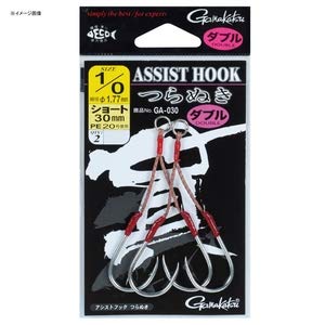がまかつ(Gamakatsu) アシストフック 貫 ダブル GA030#2/0 ショート. 1枚目