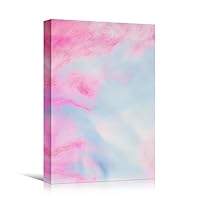 Canvas Wall Art Colored Gas Abstract Colorful Decorative Elements Mixed Media Multicolor Swirly - 12x18 inches