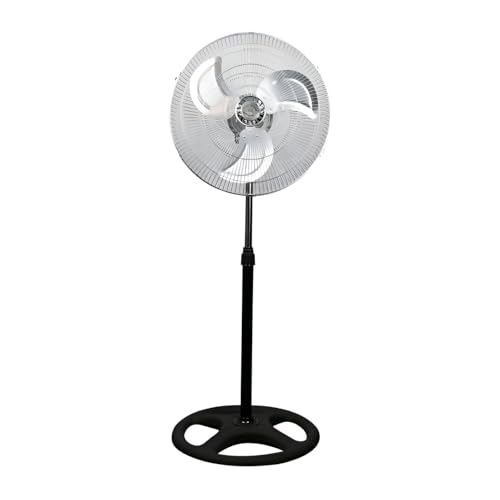 Genérico Ventilador de Pie Industrial 18” (45 cm) 75W – 3 Velocidades, Oscilación 180°, Altura Regulable 82-112 cm, Motor de Cobre, Ventilador Silencioso para Hogar u Oficina hasta 50 m² Genérico Ventilador de Pie Industrial 18” (45 cm) 75W – 3 Velocidades, Oscilación 180°, Altura Regulable 82-112 cm, Motor de Cobre, Ventilador Silencioso para Hogar u Oficina hasta 50 m²