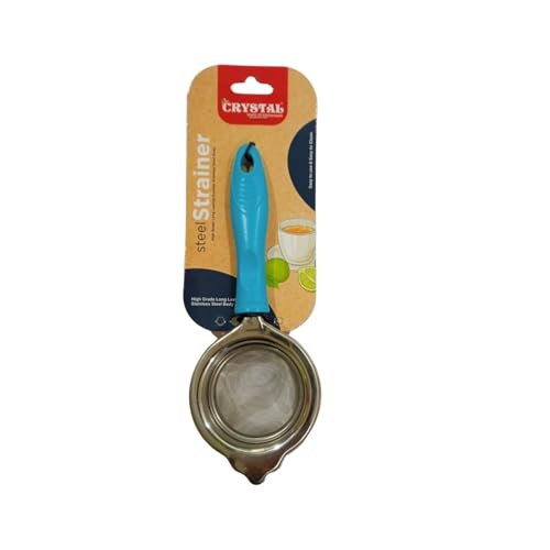 Crystal-Mka113 Medium Stainless Steel Strainer,9.4L X 3.7W X 1.9H Centimeters, Multi-coloured - Image 4