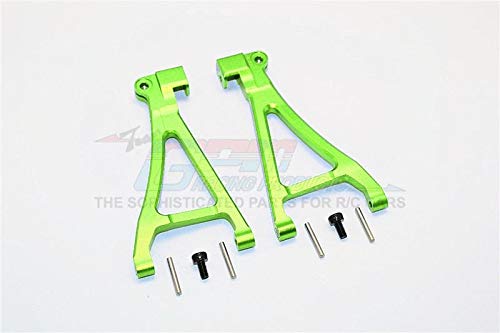 GPM For Traxxas 1/16 Mini E-Revo, Mini Summit Upgrade Parts Aluminum Front Lower Arm - 1Pr Set Green