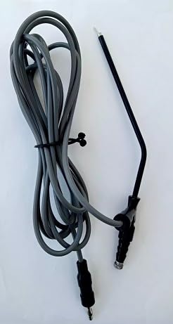 Monopolar Frazier Suction Instrument for Nasal ENT Use, Includes Cable and Tip, Black