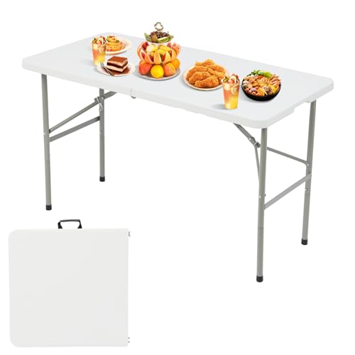 Table pliante robuste 120 cm table de pique-nique plastique extérieure - 2