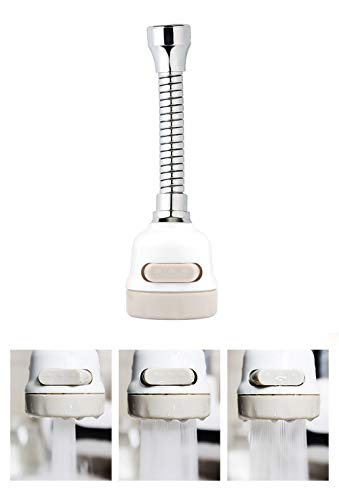 Grifo pulverizador de tres velocidades de extensión ajustable, tapón de ahorro de agua antisalpicaduras, boquilla de grifo filtro difusor para cocina baño