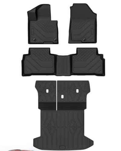 Floor Mats for Hyundai Tucson 2022-2025 2026(Excluding Hybrid & PHEV) All Weather Protection Custom Floor Mats Trunk Cargo and Car Windshield Cover Set for Car Accessories Car Floor Liners Set