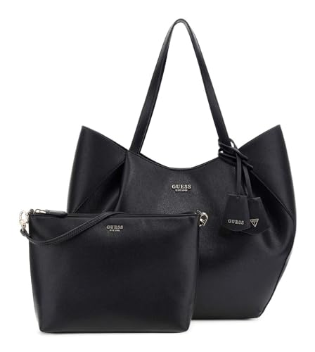 Sac shopper GUESS Amorette noir | Fini le désordre avec ce grand cabas 2 en 1