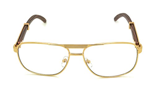 MyUV Clear Lenses Art Nouveau Vintage Style Oval Metal Frame Eye Glasses