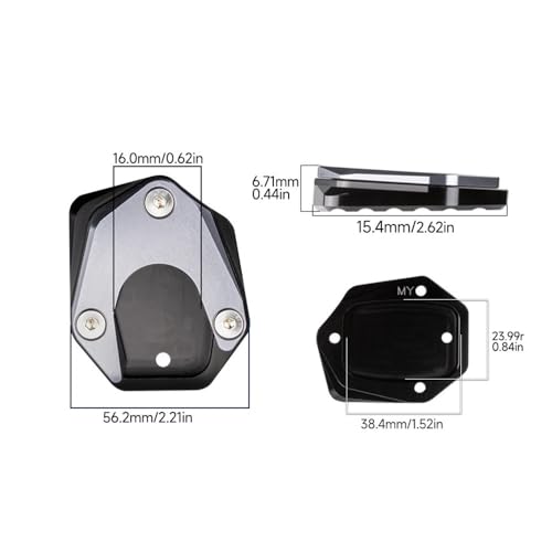 Extension béquille pour éviter chute moto CBR650R CB500X pad plaque