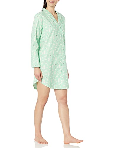 Image of Amazon Essentials Women's Woven Flannel Notch Collar Nightgown (Available in Plus Size)