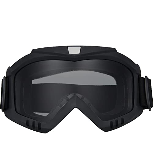 Broyeur 2 Pack Motorcycle Goggles, Dirt Bike Goggles, Riding/Atv/Ski Motion Goggles ，For Adults Men Women Youth Kids (Colorful/Black) #TOP4