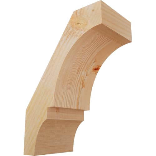 Ekena Millwork BRC06X10X14BOA00RDF 6"W x 10"D x 14"H Balboa Rough Sawn Knee Brace, Douglas Fir